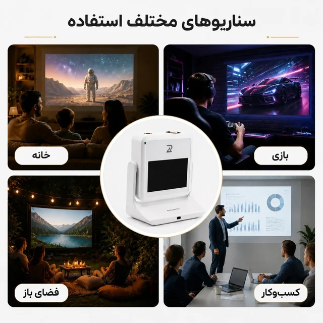 ویدئو پروژکتور رادا لایف استایل مدل PX-10 با رزولوشن 1920x1080|FHD 101938208
